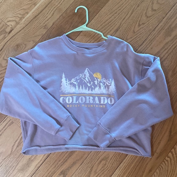 Hollister Tops - ‼️NWOT: Hollister Colorado Rocky Mountains Cropped Crewneck